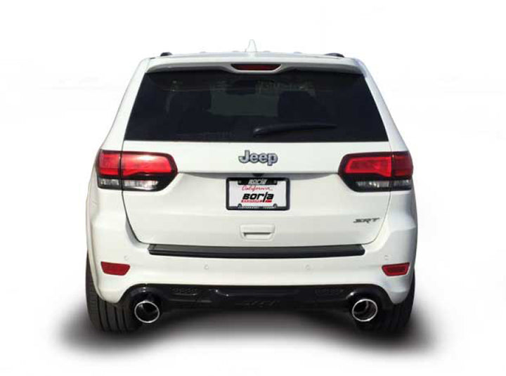 Borla 2015 Jeep Grand Cherokee SRT8 S-Type Dual Round Rolled Exit Catback Exhaust - Bull Strap