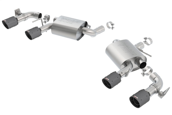 Borla 2016-2017 Chevrolet Camaro SS AT/MT RWD S-type Exhaust (w/ Dual Mode Valves) - Black CF Tip - Bull Strap