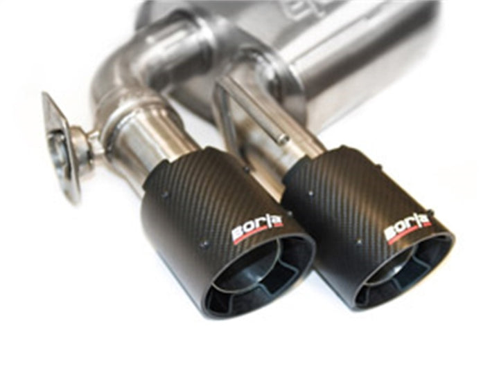 Borla 2016-2017 Chevrolet Camaro SS AT/MT RWD S-type Exhaust (w/ Dual Mode Valves) - Black CF Tip - Bull Strap