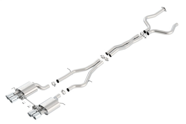 Borla 2016 Cadillac ATS-V 3.6L Twin Turbo Catback Exhaust 4in Tips Dual Split Rear Exit - Bull Strap