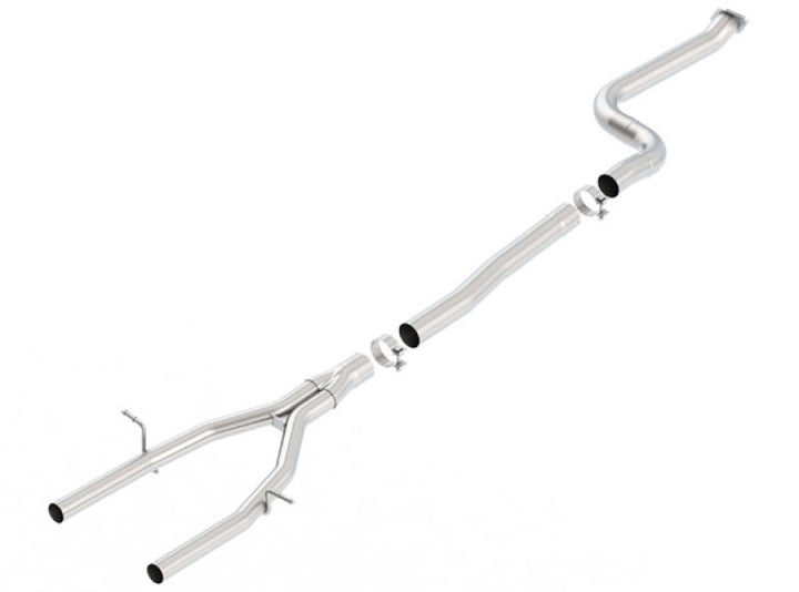 Borla 2016 Chevy Camaro 2.0L Turbo AT/MT 3in-2.25in Mid-Pipe - Bull Strap
