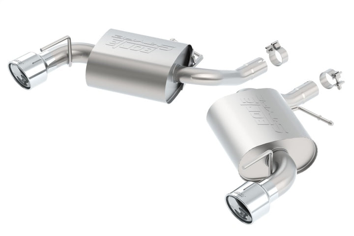 Borla 2016 Chevy Camaro 2.0L Turbo AT/MT S-Type Rear Section Exhaust - Bull Strap
