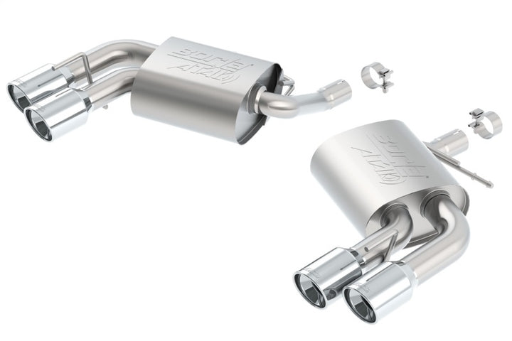 Borla 2016 Chevy Camaro V6 AT/MT ATAK Rear Section Exhaust w/o Dual Mode Valves - Bull Strap