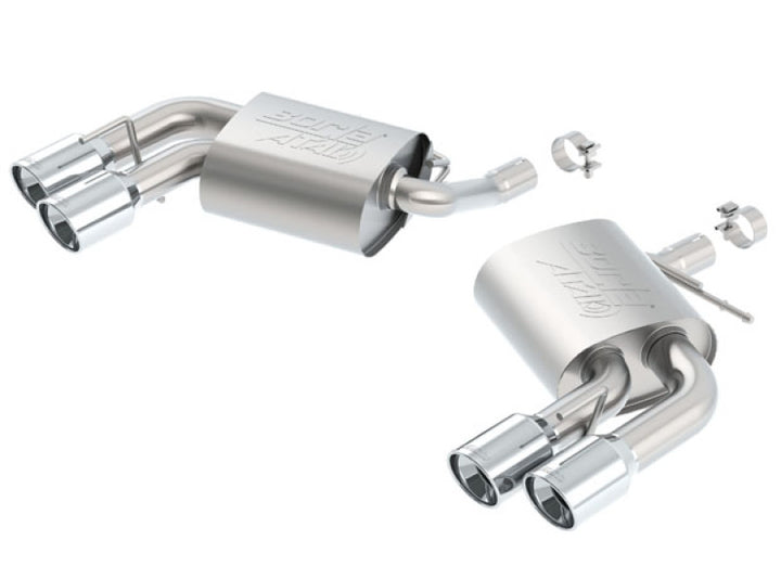 Borla 2016 Chevy Camaro V6 AT/MT ATAK Rear Section Exhaust w/o Dual Mode Valves - Bull Strap