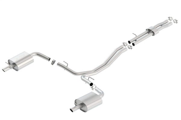 Borla 2016 Ford Explorer 3.5L EcoBoost Dual Split Rear Ext SS S-Type CB Exht (No Tips) - Bull Strap