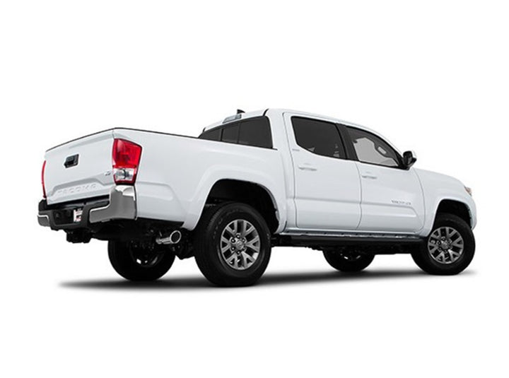 Borla 2016 Toyota Tacoma 3.5L V6 Auto 4DR CC SB S-Type 2.5in Single Left Rear Exit 4in Tip Exhaust - Bull Strap