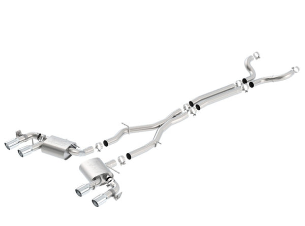 Borla 2017+ Chevy Camaro ZL1 6.2 ATAK Catback Exhaust w/ Dual Split Rear Exit - Bull Strap