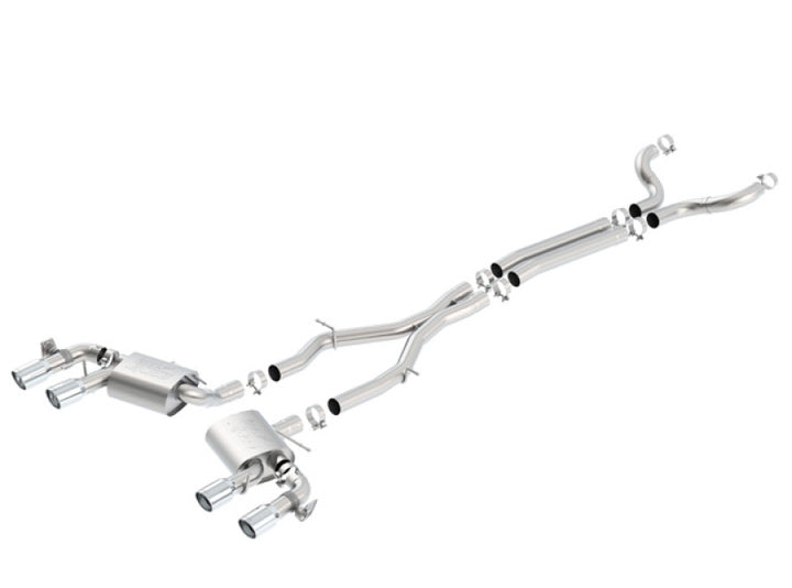 Borla 2017+ Chevy Camaro ZL1 6.2 ATAK Catback Exhaust w/ Dual Split Rear Exit - Bull Strap