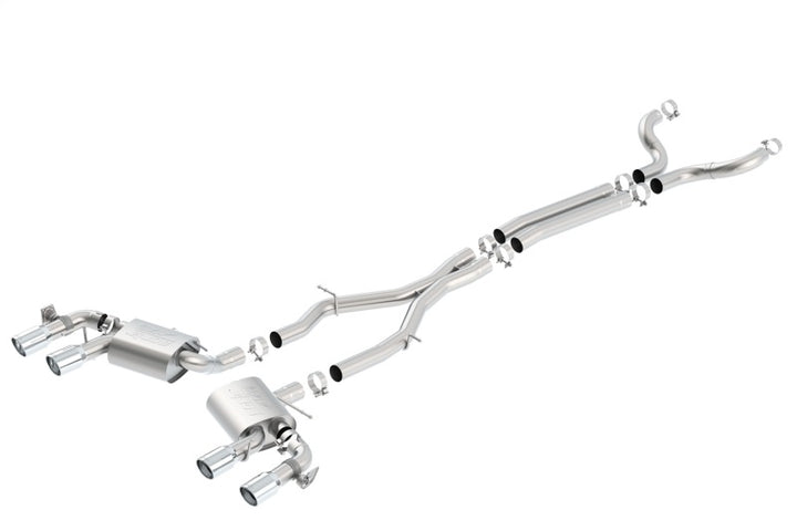 Borla 2017+ Chevy Camaro ZL1 6.2 ATAK Catback Exhaust w/ Dual Split Rear Exit - Bull Strap