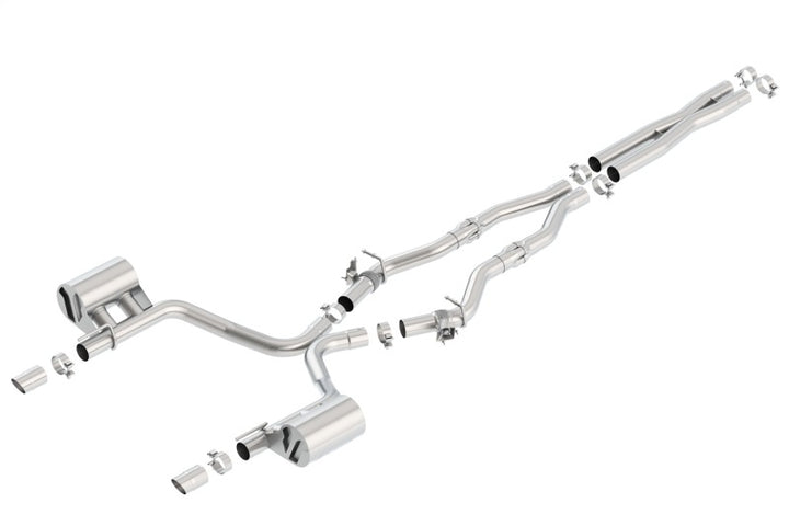 Borla 2017 Dodge Charger R/T 5.7L ATAK Catback Exhaust w/o Tips (w/MDS Valves ONLY) - Bull Strap