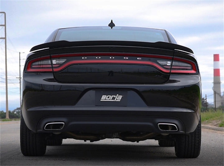 Borla 2017 Dodge Charger R/T 5.7L ATAK Catback Exhaust w/o Tips (w/MDS Valves ONLY) - Bull Strap