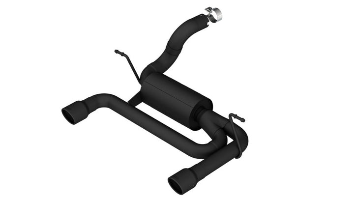 Borla 2018 Jeep Wrangler JL/JLU 3.6L 2DR/4DR ATAK SS Axle Back Black Coated Exhaust w/3.5in Tips - Bull Strap