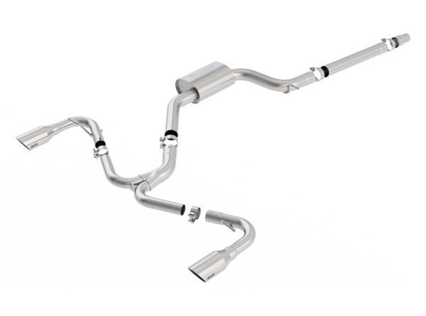 Borla 2018 Volkswagen GTI (MK7.5) 2.0T AT/MT SS S-Type Catback Exhaust w/Stainless Brushed Tips - Bull Strap