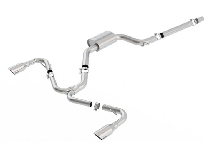 Borla 2018 Volkswagen GTI (MK7.5) 2.0T AT/MT SS S-Type Catback Exhaust w/Stainless Brushed Tips - Bull Strap
