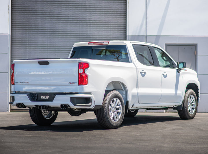 Borla 2019 Chevrolet Silverado 1500 6.2 w/ 147in WB 2.75in S-Type Catback Exhaust -Black Chrome Tips - Bull Strap
