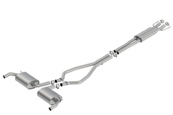 Borla 2019 Ford Edge ST 2.7L V6 AT AWD 4DR 2.25in S-Type Catback Exh (For Use w/Factory Fascia Tips) - Bull Strap