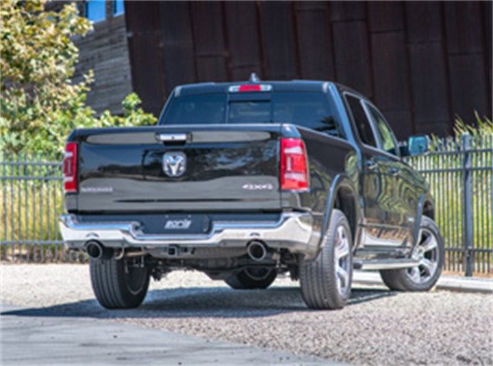 Borla 2019 RAM 1500 5.7L V8 AT 4DR Crew Cab Short Bed Atak SS Catback Exhaust - Black Chrome Tip - Bull Strap