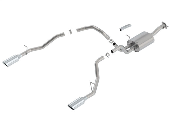 Borla 2019 RAM 1500 5.7L V8 AT 4DR Crew Cab Short Bed S-Type SS Catback Exhaust - Bull Strap