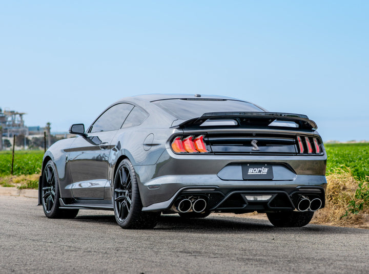 Borla 2020 Ford GT500 5.2L AT 3in ATAK CatBack Exhaust w/ Chrome Tips - Bull Strap