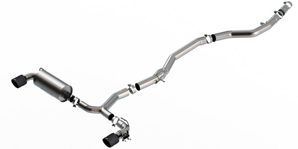 Borla 2020 Toyota Supra GR 3.0L I6 3in ATAK Catback Exhaust - Carbon Fiber Tips - Bull Strap