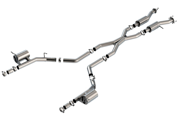 Borla 2021+ Dodge Durango SRT Hellcat 6.2L V8 AWD ATAK Cat-Back Exhaust System - Factory Tips - Bull Strap