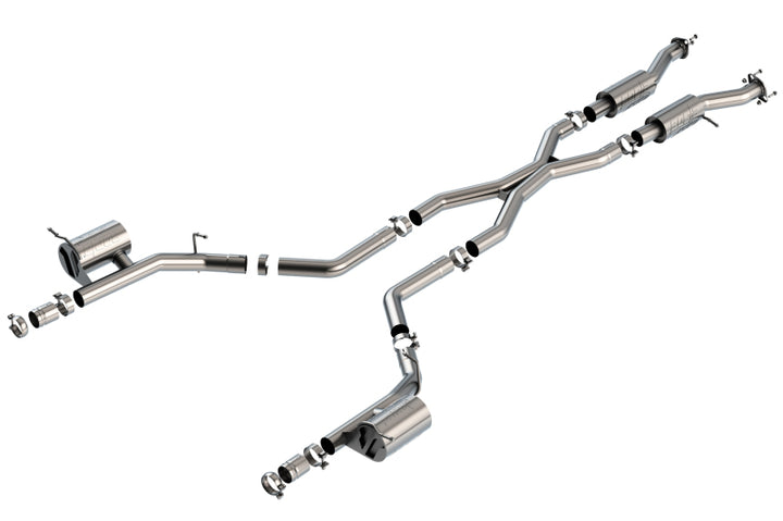 Borla 2021+ Dodge Durango SRT Hellcat 6.2L V8 AWD ATAK Cat-Back Exhaust System - Factory Tips - Bull Strap