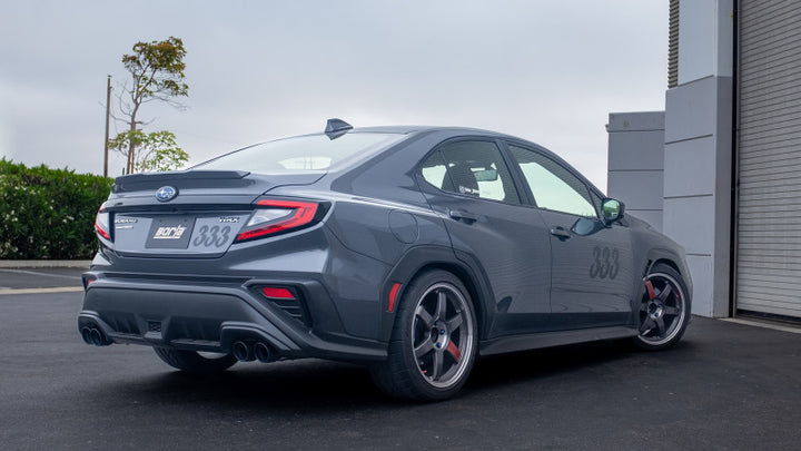 Borla 2022 Subaru WRX 2.4L Turbo AT/MT AWD S-Type Catback Exhaust CB Tips - Bull Strap