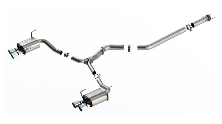 Borla 2022 Subaru WRX 2.4L Turbo AT/MT AWD S-Type Catback Exhaust Polished Tips - Bull Strap