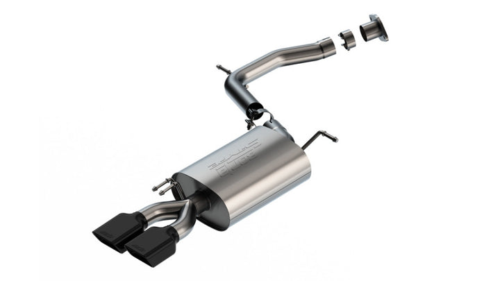 Borla 2023 Hyundai Palisade/20-22 Kia Telluride 3.8L V6 S-Type Axle-Back Exhaust w/ Black Chrome Tip - Bull Strap