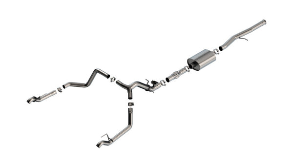 Borla 2024 Chevy Silverado 1500 6.2L V8 ATAK Catback Exhaust (Use Fact Fascia Tips) - Bull Strap