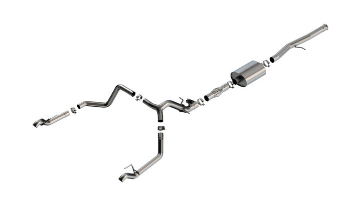 Borla 2024 Chevy Silverado 1500 6.2L V8 ATAK Catback Exhaust (Use Fact Fascia Tips) - Bull Strap