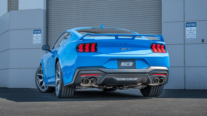 Borla 2024 Ford Mustang GT 5.0L V8 w/ Active Exhaust ATAK Cat-Back Exhaust System - Bull Strap