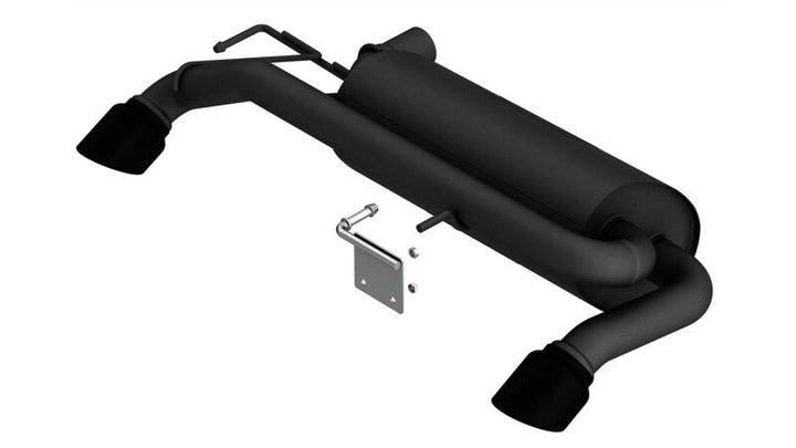 Borla 21-22 Ford Bronco 2.7L V6 4WD ATAK Axle Back Exhaust w/ Black Coated Tips - Bull Strap
