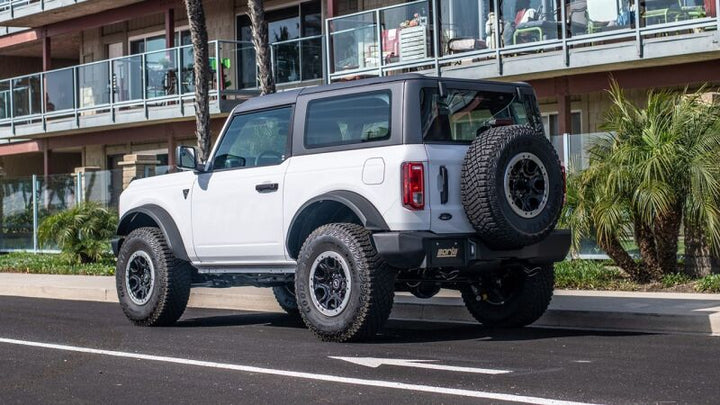 Borla 21-22 Ford Bronco 2.7L V6 4WD ATAK Axle Back Exhaust w/ Bright Chrome Tips - Bull Strap