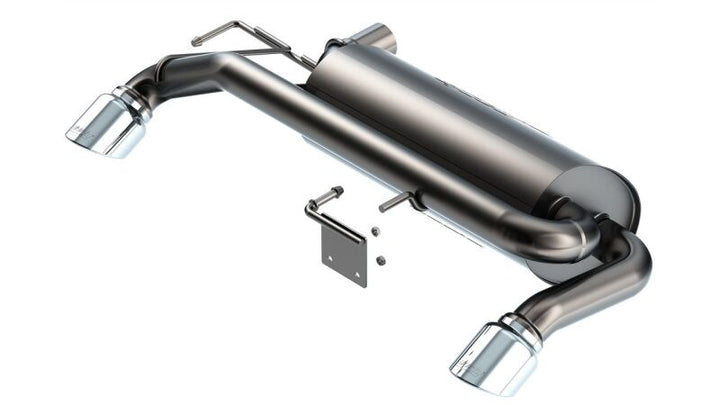Borla 21-22 Ford Bronco 2.7L V6 4WD S-Type Axle Back Exhaust w/ Bright Chrome Tips - Bull Strap
