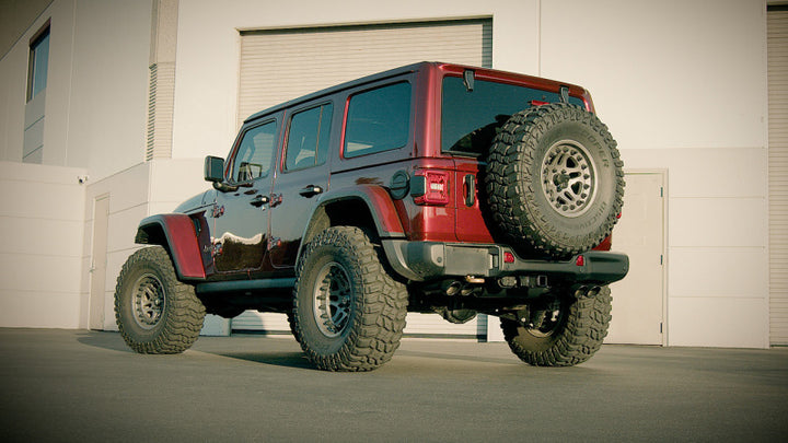Borla 21-22 Jeep Wrangler Rubicon 392 6.4L V8 AT 4WD 4DR S-Type Cat-Back Exhaust - Coated Black - Bull Strap