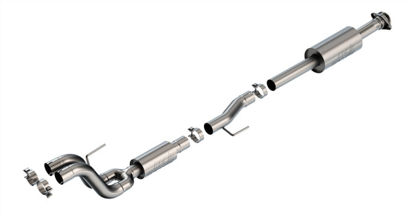 Borla 21-23 Ford Tremor 3.5L V6 AT 4WD 4DR CC SB 3in S-Type Mid-Section - Bull Strap