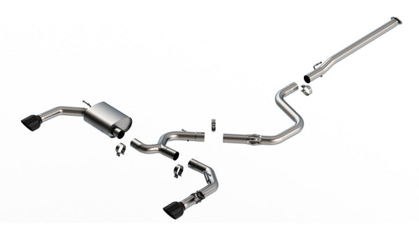 Borla 22-23 Hyundai Elantra N 2.0L 4 CYL. Turbo AT/MT ATAK Catback Exhaust Black Chrome - Bull Strap