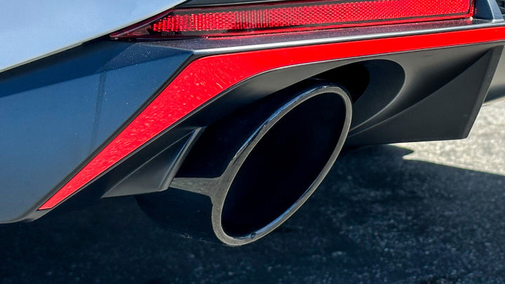 Borla 22-23 Hyundai Elantra N 2.0L 4 CYL. Turbo AT/MT ATAK Catback Exhaust Black Chrome - Bull Strap