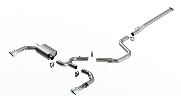 Borla 22-23 Hyundai Elantra N 2.0L 4 CYL. Turbo AT/MT ATAK Catback Exhaust Bright Chrome - Bull Strap