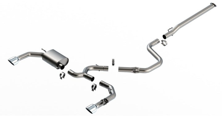 Borla 22-23 Hyundai Elantra N 2.0L 4 CYL. Turbo AT/MT ATAK Catback Exhaust Bright Chrome - Bull Strap