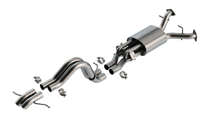 Borla 22-24 Ford Bronco Raptor V6 Turbo AT 2WD / 4WD ATAK Catback Exhaust w/ Turndown Tips - Bull Strap