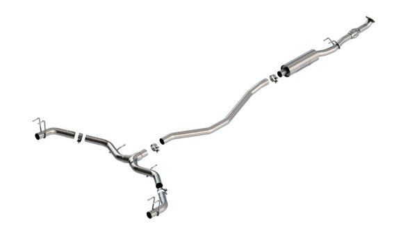 Borla 22-24 Honda Civic Sport Touring AT/MT ATAK Catback Exhaust (Reuse O.E. Tips / Valance) - Bull Strap