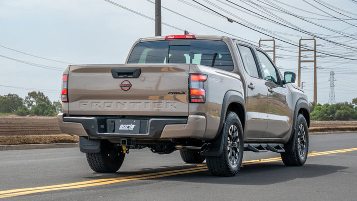 Borla 22-24 Nissan Frontier S-Type Cat Back System - Black Chrome - Bull Strap