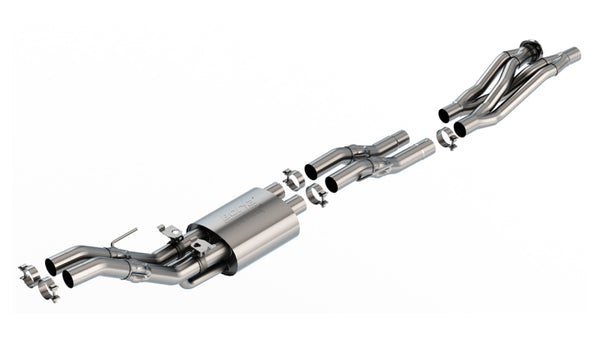 Borla 23-24 Ford F-150 Raptor R ATAK Catback Exhaust - Bull Strap