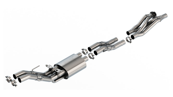 Borla 23-24 Ford F-150 Raptor R ATAK Catback Exhaust - Bull Strap