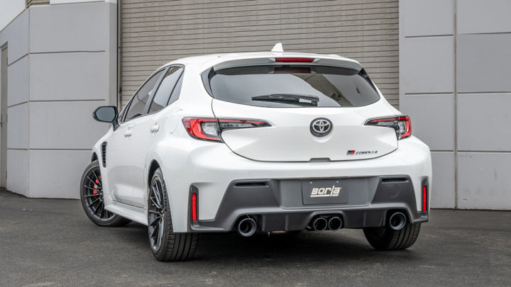 Borla 23-24 Toyota GR Corolla ATAK Cat Back System w/ Black Tips - Bull Strap