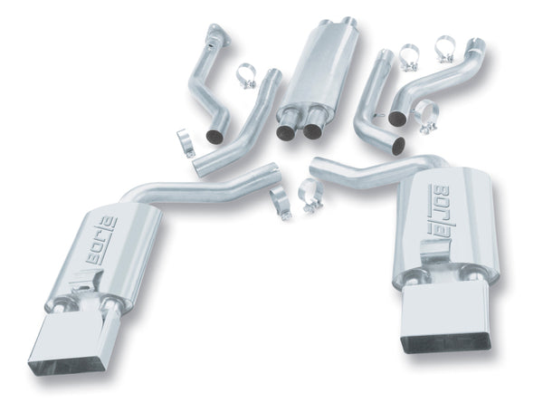 Borla 92-96 Chevrolet Corvette Hatchback/Conv 5.7L 8cyl 4/6 Spd Touring SS Catback Exhaust - Bull Strap
