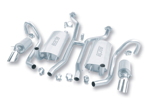 Borla 94-95 Chevy Impala SS / 94-96 Caprice Classic SS H-Pipe Catback Exhaust System - Bull Strap