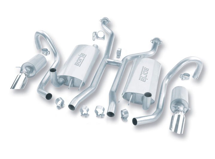 Borla 94-95 Chevy Impala SS / 94-96 Caprice Classic SS H-Pipe Catback Exhaust System - Bull Strap